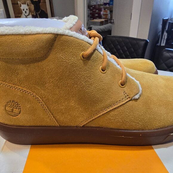 Timberland Men's Ashwood Park Lined Chukka Boots Wheat A41GN SIZE 10 NEW - Picture 7 of 14